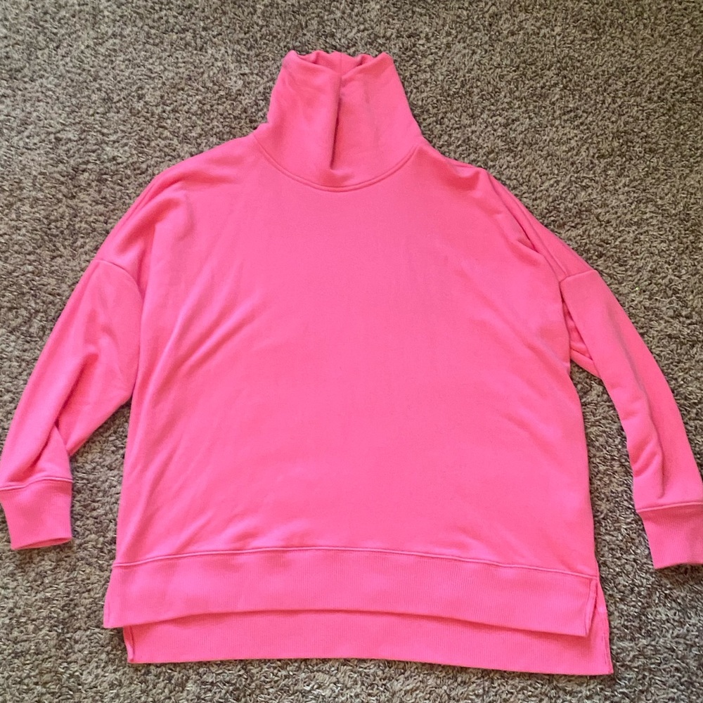 Arie pink turtleneck hoodie - Small